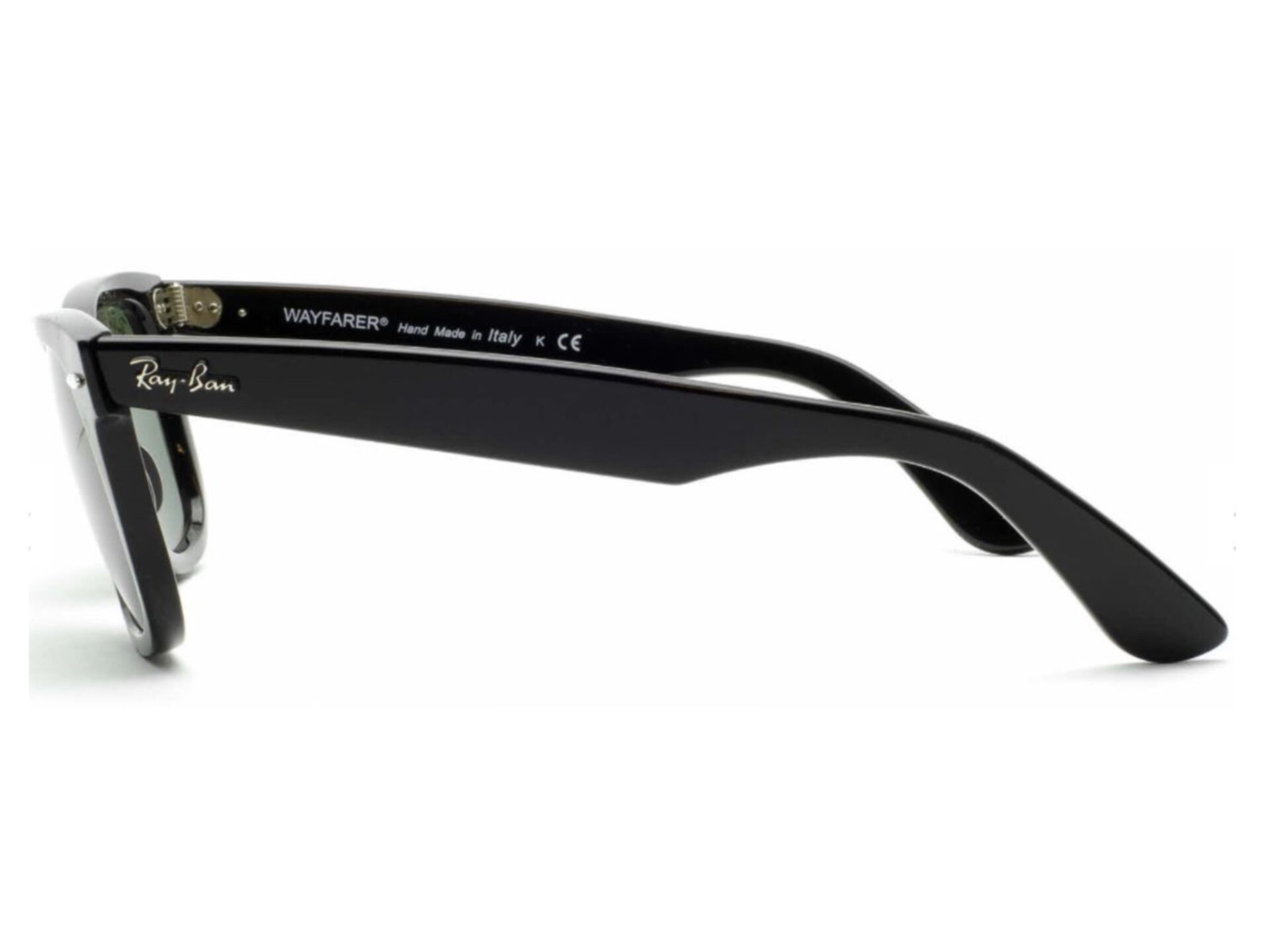 Black Ray-Ban eyeglasses with a sleek design.
