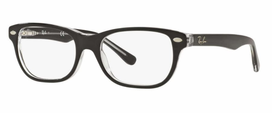 Ray-Ban RY Junior RY1555 Top Black on Transparent 46-16-125 B 32.6 and 48-16-130 B34