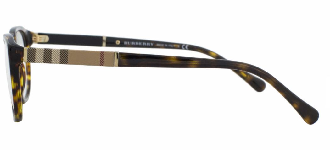 a pair of dark Havana Burberry glasses