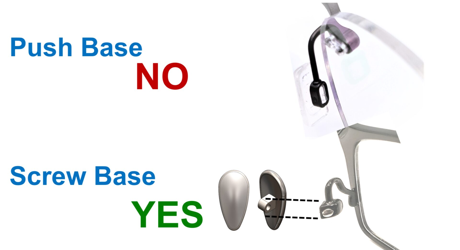 How to replace Titanium nose pads