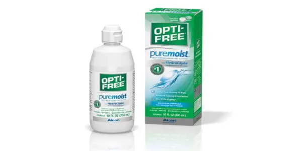 Opti-Free Puremoist Multi-Purpose Disinfecting Solution with Lens Case, 10-Ounces, 10 FL Oz (Pack of 1)