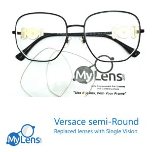 My Lens Versace Semi-Round with Single Vision Lenses